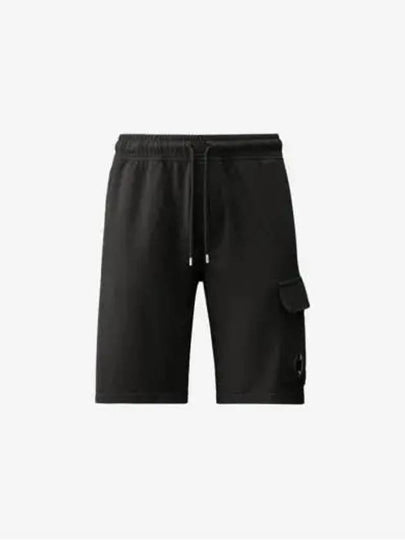 Light Fleece Utility Shorts Black - CP COMPANY - BALAAN 2