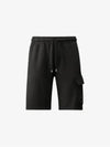 Light Fleece Utility Shorts Black - CP COMPANY - BALAAN 3