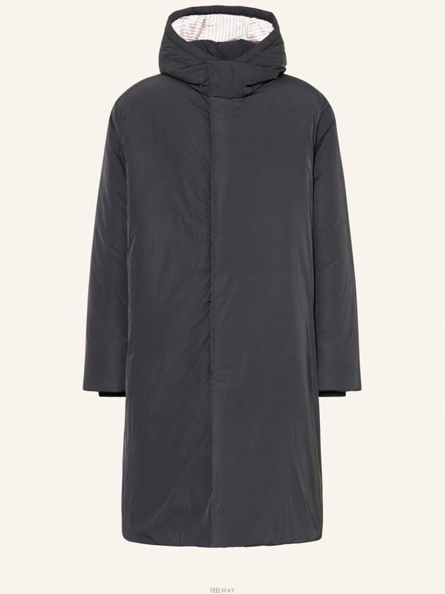 Hooded padded maxi coat MOD086X07259 - THOM BROWNE - BALAAN 7