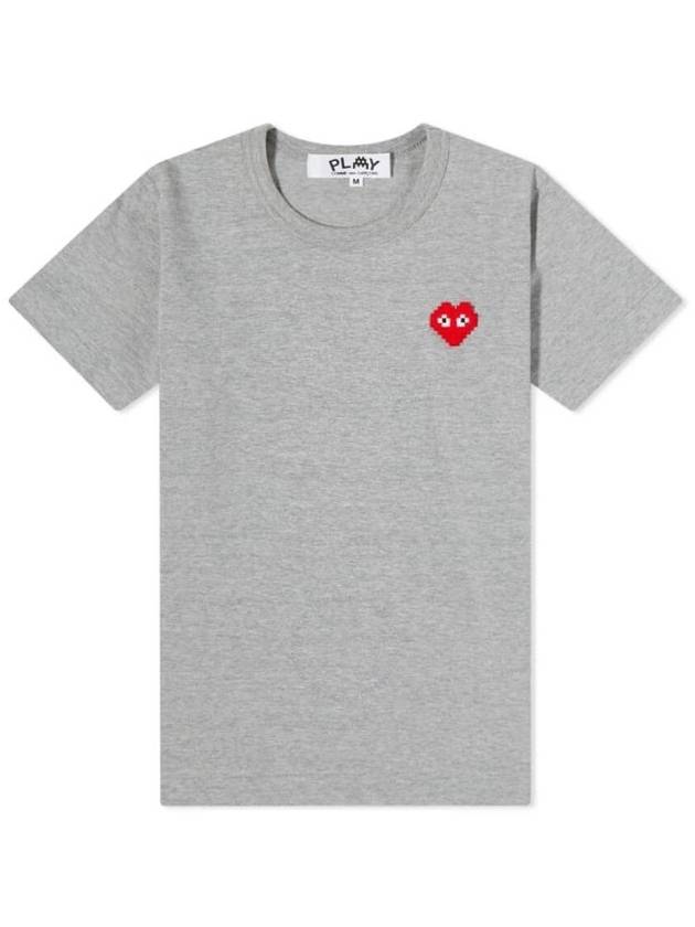 Cdg Play Invader Heart Pixel T-Shirt, Size Small - COMME DES GARCONS PLAY - BALAAN 1