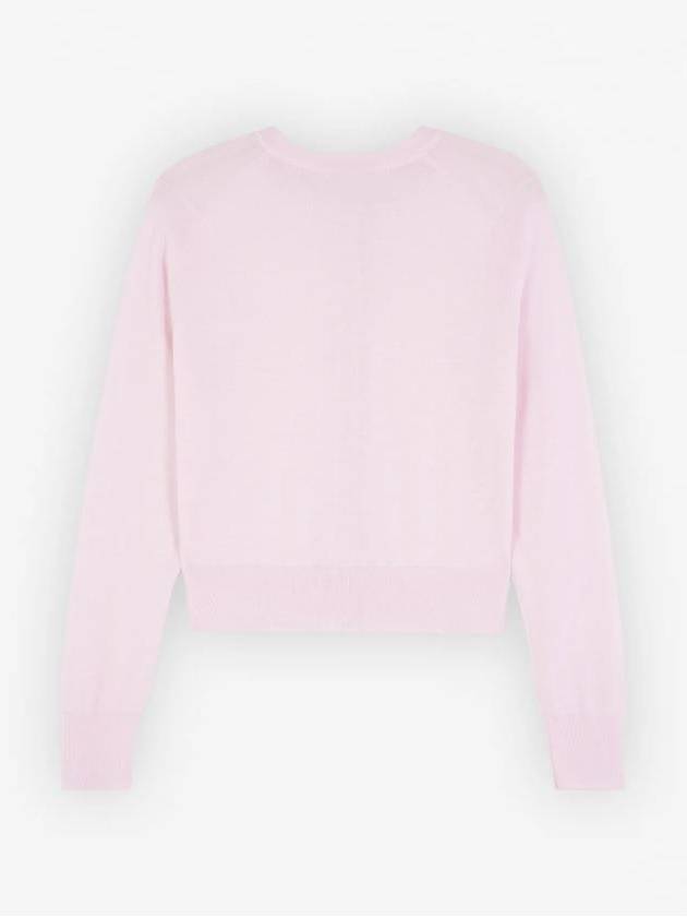 Baby Fox Patch Regular Cardigan Pale Pink - MAISON KITSUNE - BALAAN 3