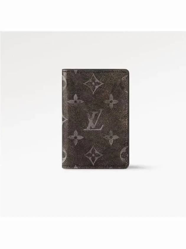 Pocket Organizer Monogram Leather Card Wallet Black - LOUIS VUITTON - BALAAN 2