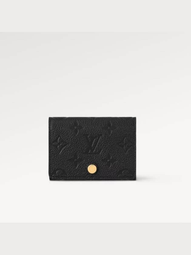 Monogram Embossed Leather Business Card Wallet Black - LOUIS VUITTON - BALAAN 2