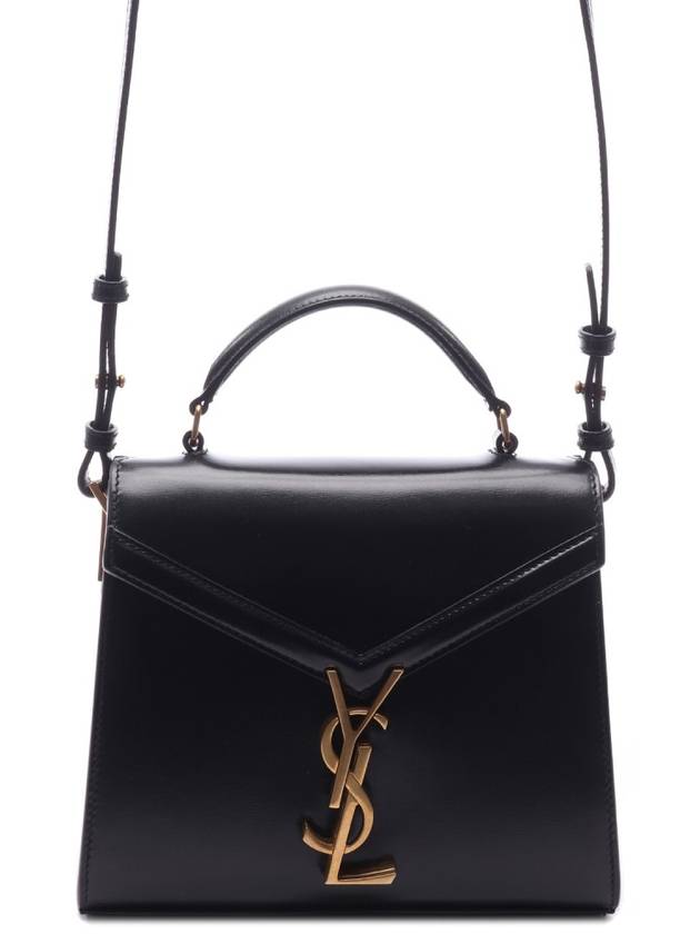 Box Cassandre Mini Top Leather Tote Bag Black - SAINT LAURENT - BALAAN 2