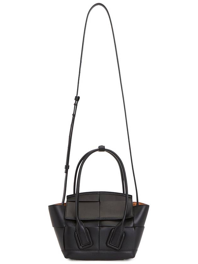 Mini Arco Shoulder Bag Black - BOTTEGA VENETA - BALAAN 8