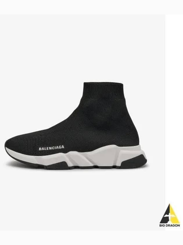 Speed Trainer  High Top Sneakers Black White - BALENCIAGA - BALAAN 2