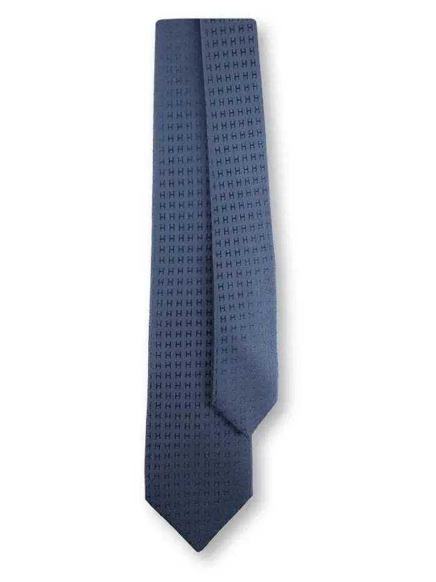 Faconnee H Tie Blue - HERMES - BALAAN 2