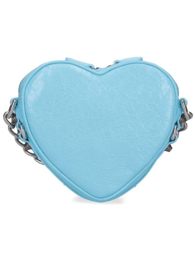 Le Cagole Heart Cross Mini Bag Blue - BALENCIAGA - BALAAN 4