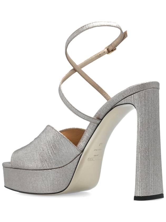 Jimmy Choo Platform Sandals ‘Karli’, Women's, Silver - JIMMY CHOO - BALAAN 5