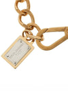 Logo Tag Pearl Chain Bracelet Gold - DOLCE&GABBANA - BALAAN 5