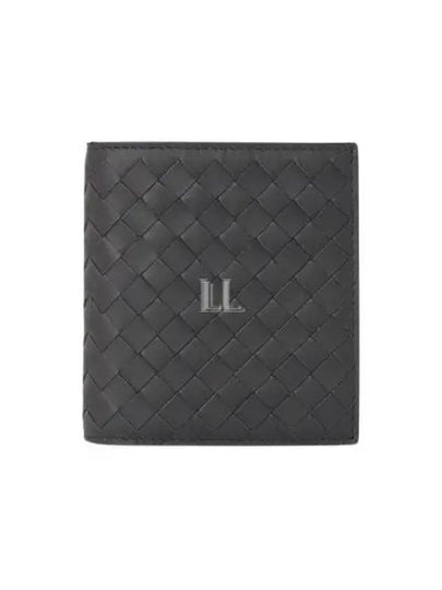 Intrecciato Leather Half Wallet Dark Grey - BOTTEGA VENETA - BALAAN 2