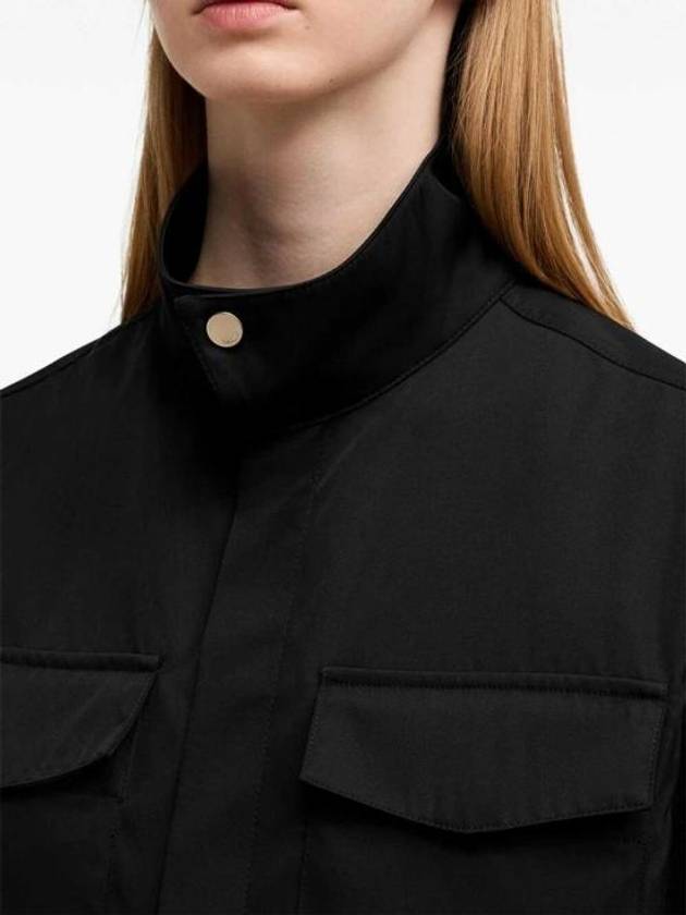 High Collar Long Sleeve Shirt Black - AMI - BALAAN 8