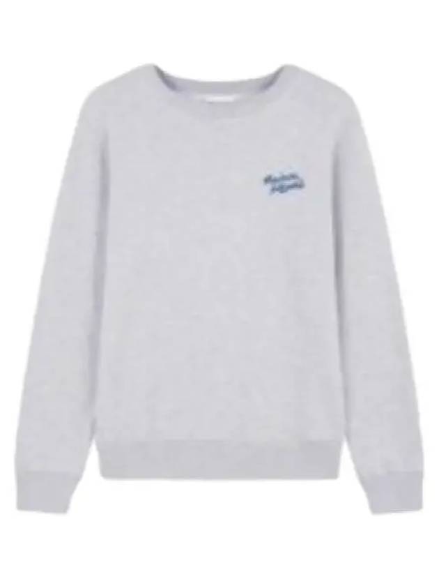 Handwriting Regular Sweatshirt Light Grey Melange - MAISON KITSUNE - BALAAN 2