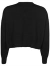 Sir Cropped Virgin Wool Knit Top Black - MAX MARA - BALAAN 3