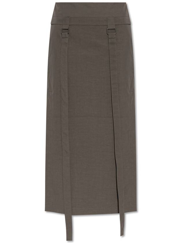 Strap WR Tumbled Cotton A Line Skirt Dark Coffee - LEMAIRE - BALAAN 2