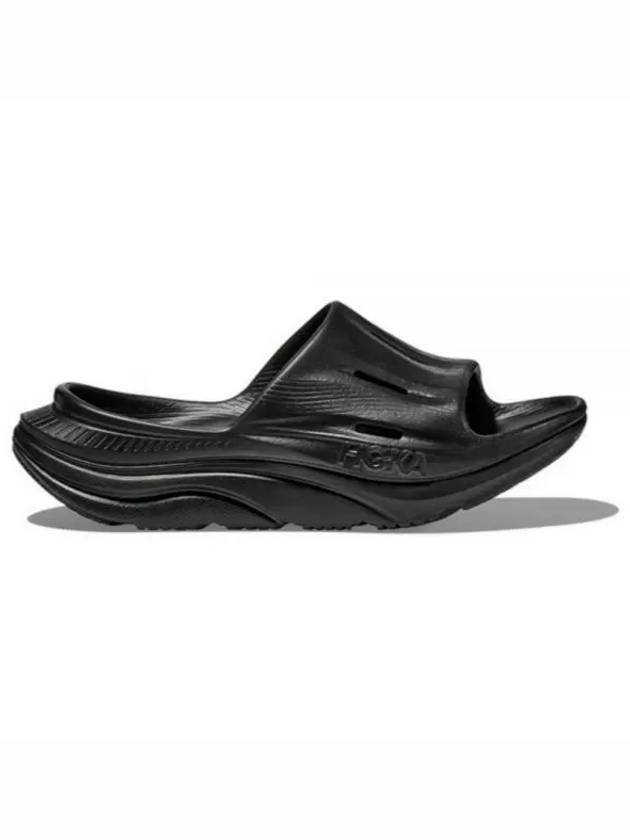 Ora Recovery Slide 3 Slippers Black - HOKA ONE ONE - BALAAN 2