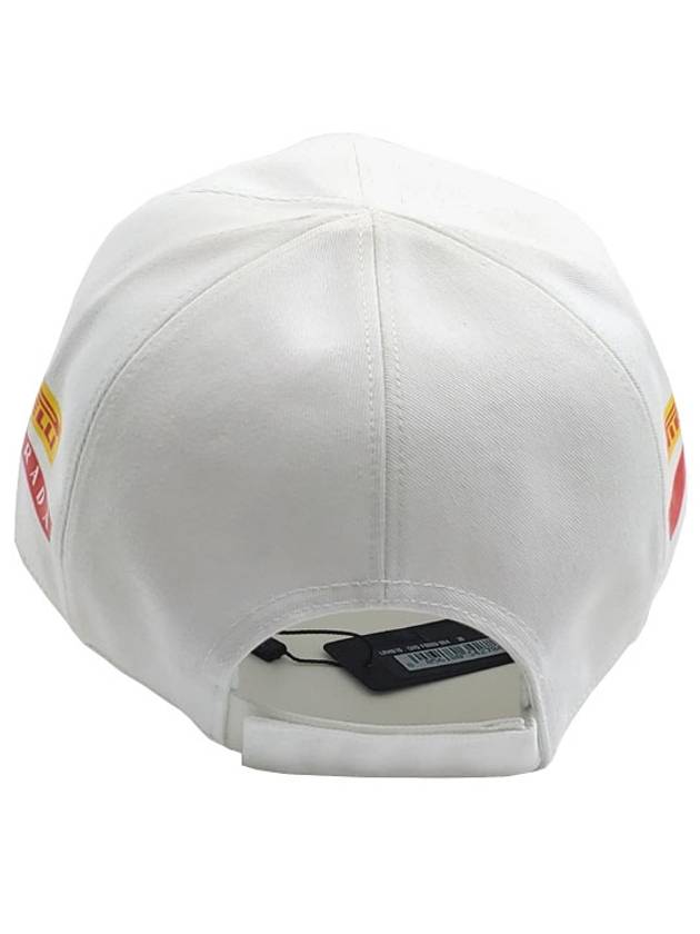 Pirelli Fabric Ball Cap White - PRADA - BALAAN 4