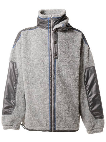 Double Collar Fleece Jacket Gray JACK87S23 - Y/PROJECT - BALAAN 1