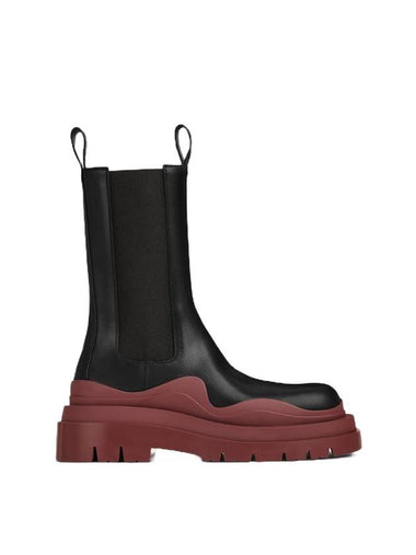 Tire Chelsea Boots Black Cherry - BOTTEGA VENETA - BALAAN 1