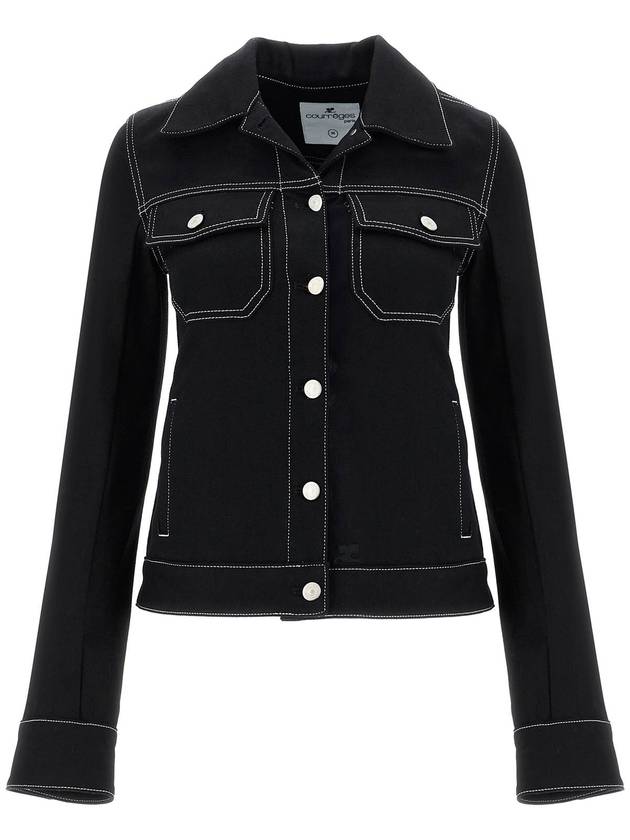 denim trucker jacket for - COURREGES - BALAAN 1