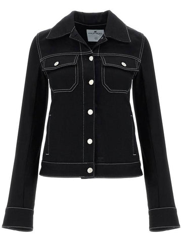 denim trucker jacket for - COURREGES - BALAAN 1