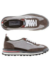 Suede Tech Runner Low Top Sneakers Grey - THOM BROWNE - BALAAN 3