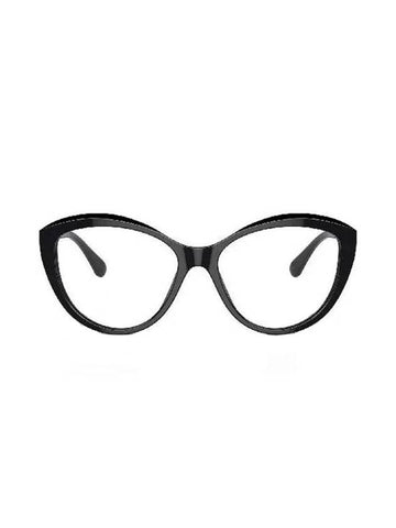 Eyewear CH3464 Logo Temple Glasses Black - CHANEL - BALAAN 1