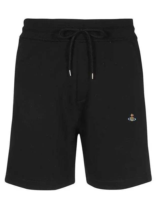 ORB Logo Cotton Shorts Black - VIVIENNE WESTWOOD - BALAAN 3