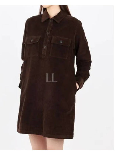 Mia Short Dress Brown - A.P.C. - BALAAN 2