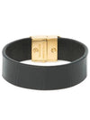 BB Thin Leather Bracelet Black - BALENCIAGA - BALAAN 3