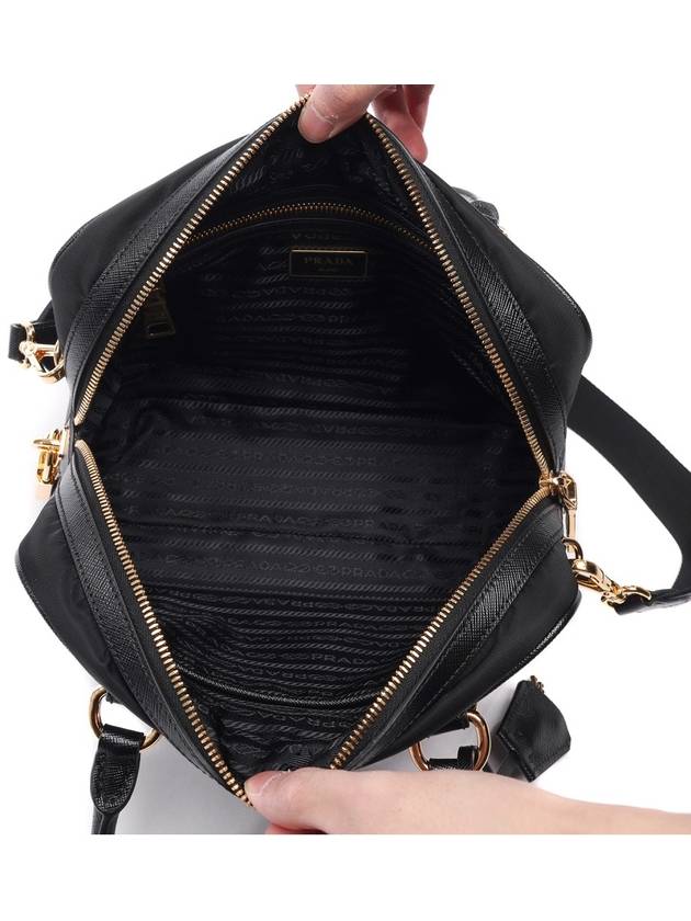 Nylon Saffiano Tote Bag Black - PRADA - BALAAN 7