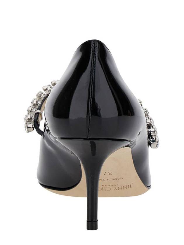 'Bing Pump' Black Pumps With Crystal Strap In Patent Leather Woman - JIMMY CHOO - BALAAN 4