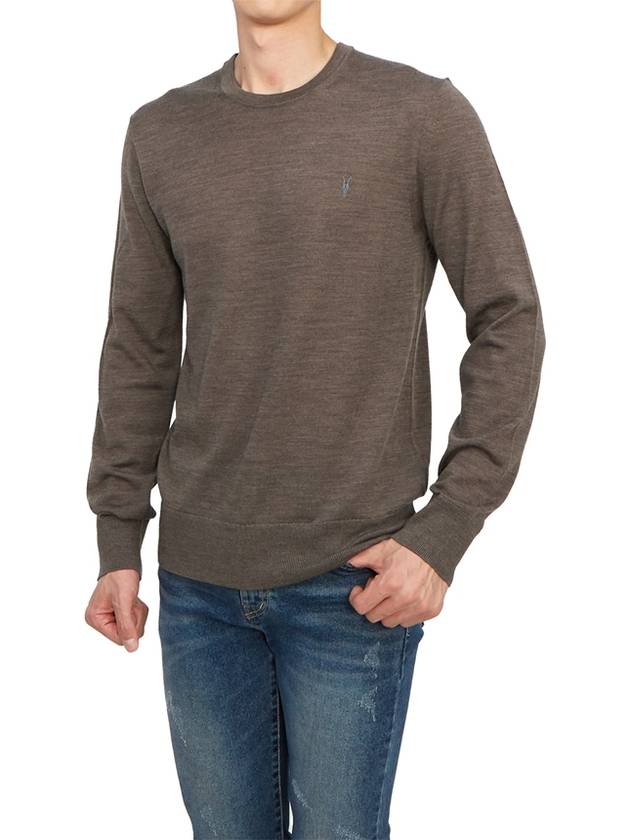 Mode Men's Knit MK129D VOLE BROWN MARL - ALLSAINTS - BALAAN 4