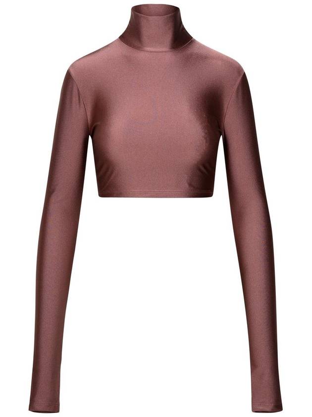 The Andamane Top In Mauve Polyamide Blend - ANDAMANE - BALAAN 1