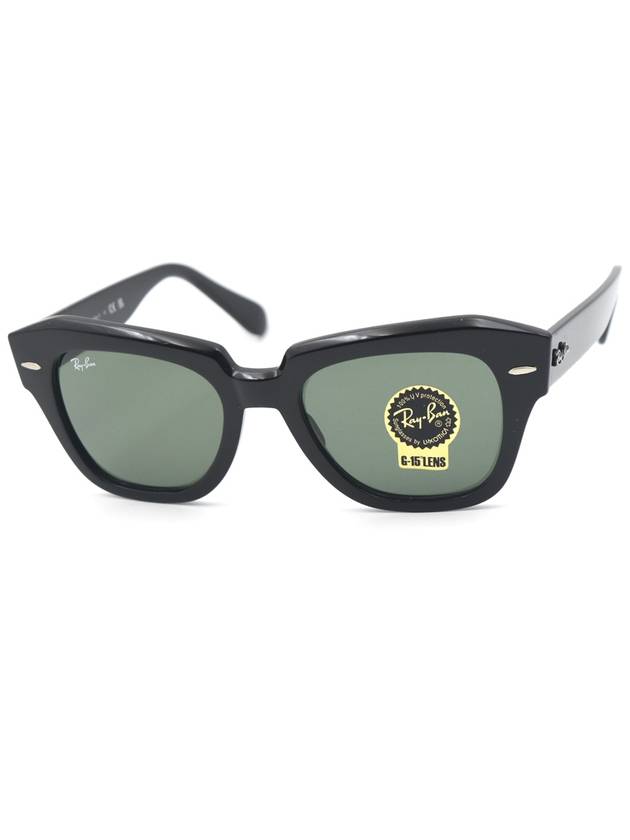 RayBan sunglasses STATE STREET RB2186 901 31 52 large size - RAY-BAN - BALAAN 1