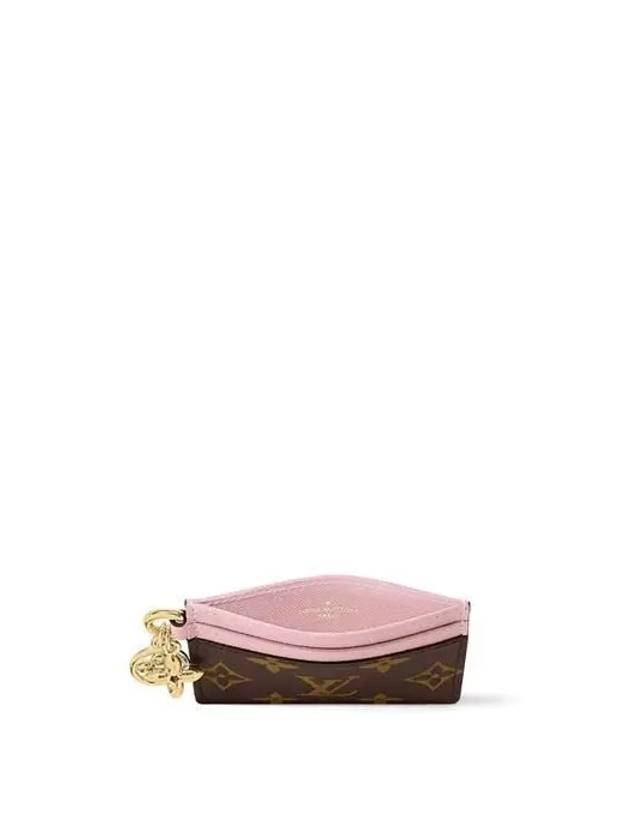 LV Charm Monogram Card Wallet Brown Pink - LOUIS VUITTON - BALAAN 4