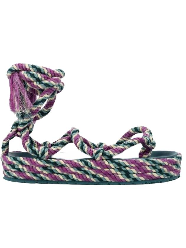 Women's Erol Rope Anklet Sandals Lilac - ISABEL MARANT - BALAAN 1