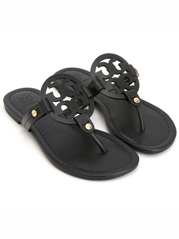 Miller Leather Sandals Black - TORY BURCH - BALAAN 4