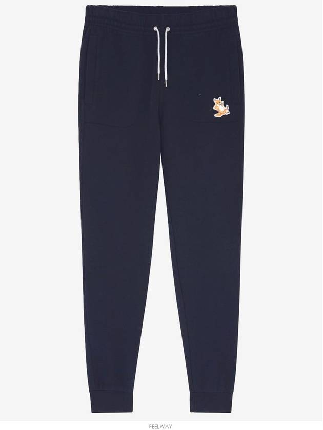 Chillax Fox Patch Classic Track Pants Navy - MAISON KITSUNE - BALAAN 2