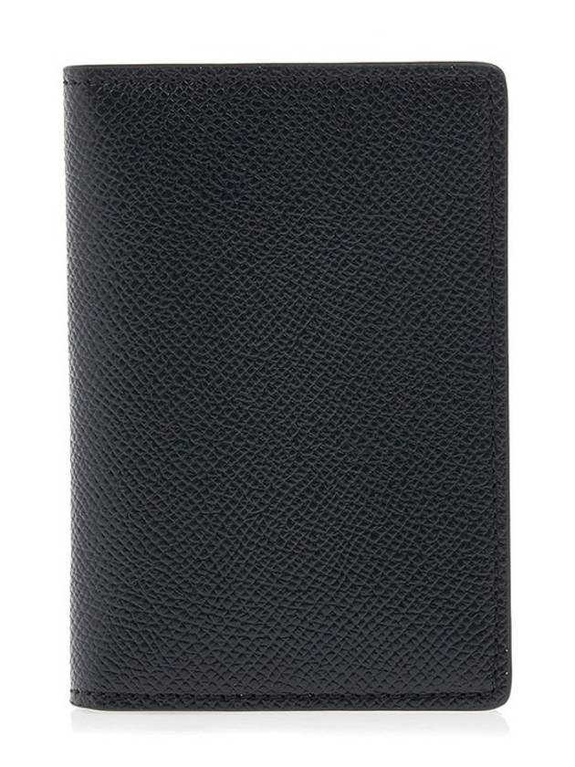 Stitched Bi-Fold Leather Card Wallet Black - MAISON MARGIELA - BALAAN 4