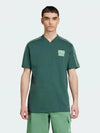 Graphic 3 Stripe Logo Short Sleeve T Shirt Green - ADIDAS - BALAAN 2