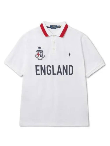 Classic fit England polo shirt white - POLO RALPH LAUREN - BALAAN 1