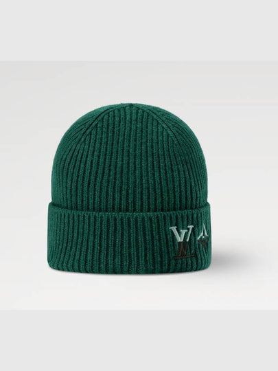 Men's LV Dual Beanie Green - LOUIS VUITTON - BALAAN 2