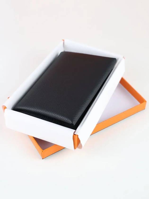 Calvi Duo Card Wallet Noir - HERMES - BALAAN 4