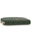 Jet Set Small Logo Card Wallet Green - MICHAEL KORS - BALAAN 6