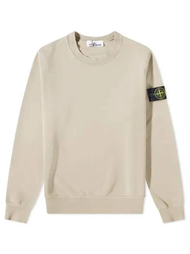 Wappen Patch Crew Neck Sweatshirt Beige - STONE ISLAND - BALAAN 2