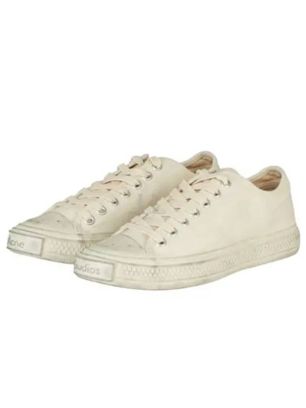 Canvas Low Top Sneakers White - ACNE STUDIOS - BALAAN 2