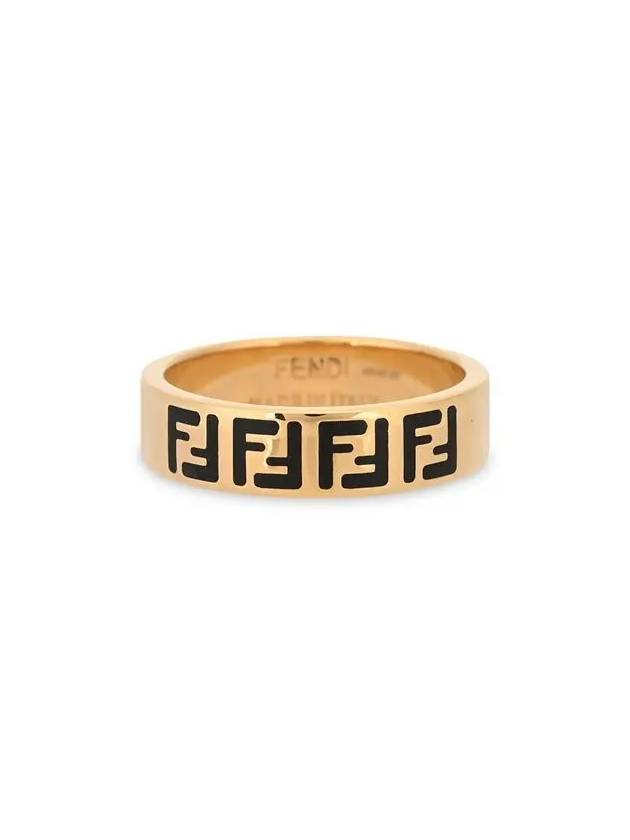 FF Logo Band Ring Gold - FENDI - BALAAN 4