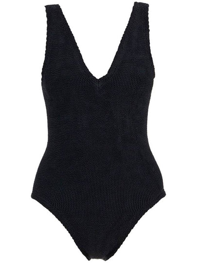 Sadie Crinkle One Piece Swimsuit Black - HUNZA G - BALAAN 2