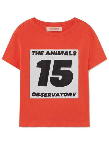 Kids Square Logo Printing T Shirt S22002 251AZ - THE ANIMALS OBSERVATORY - BALAAN 1